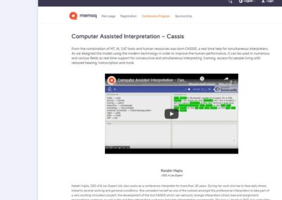 A GINOP_2.1.7-15-2016-00369 program keretében jött létre a CASSIS (Computer Assisted Interpreting Systems)